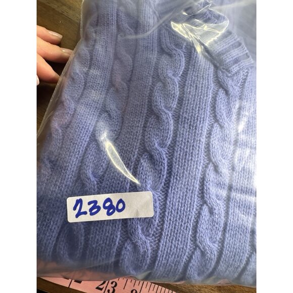 Vintage Y2K Croft & Barrow Women Small Sweater V-Neck Cable Knit Fisherman Prepp - Picture 8 of 8